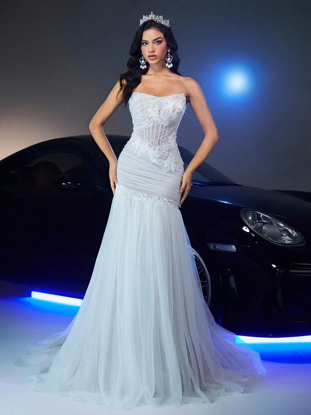 Rochie de ocazie și bridal SHEIN, alb