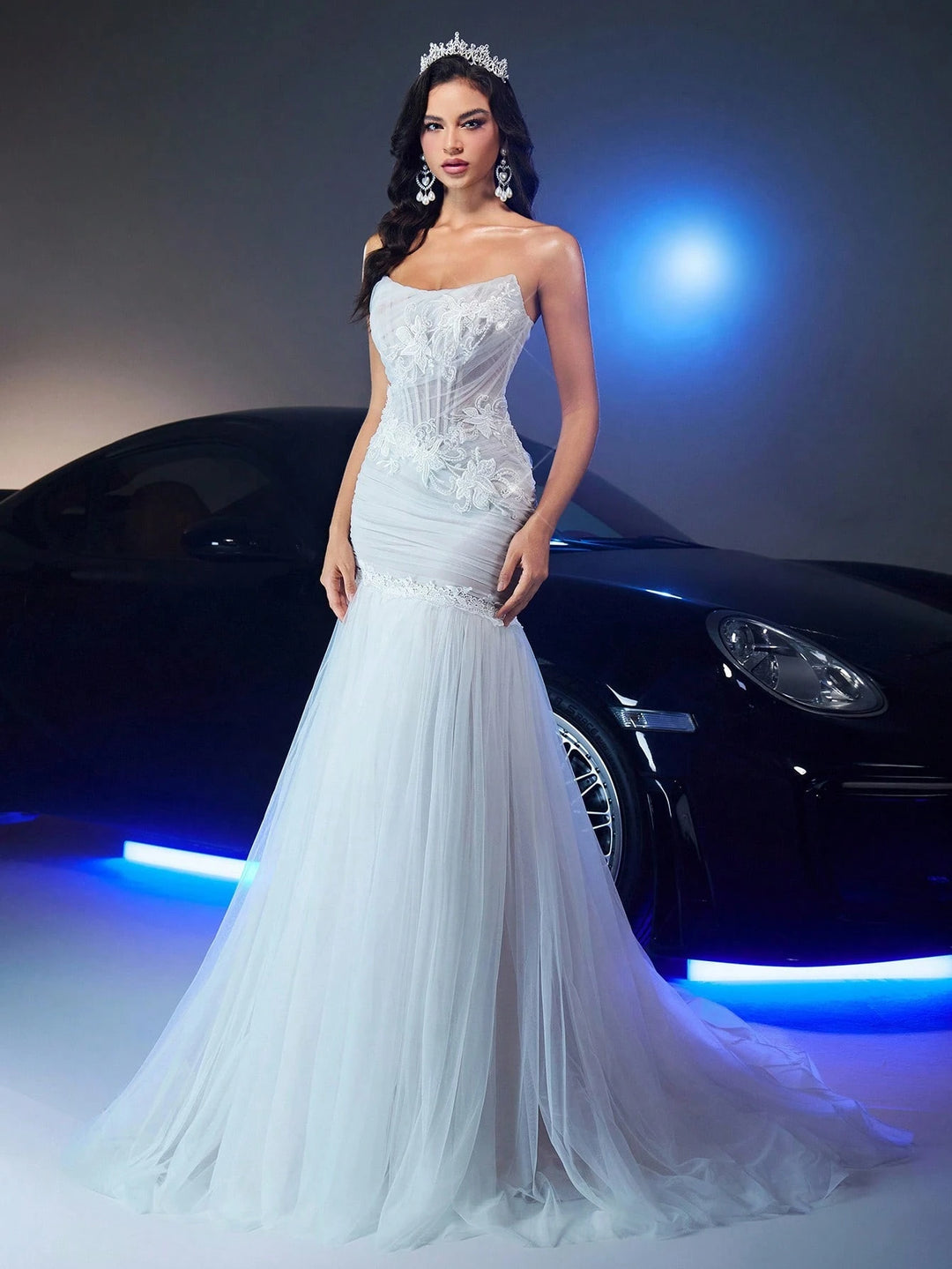 Rochie de ocazie și bridal SHEIN, alb