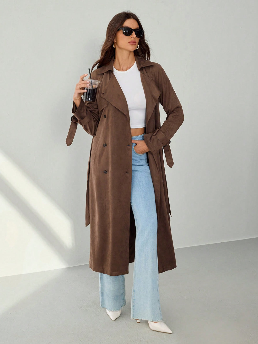 Trench SHEIN, maro