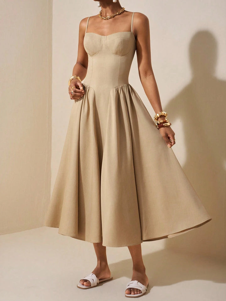 Rochie midi Shein,bej