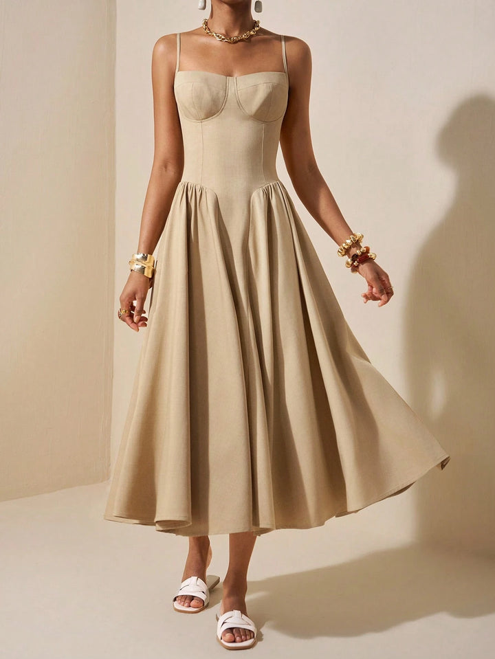 Rochie midi Shein,bej