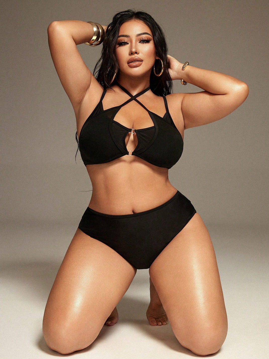 Costum de baie SHEIN, negru