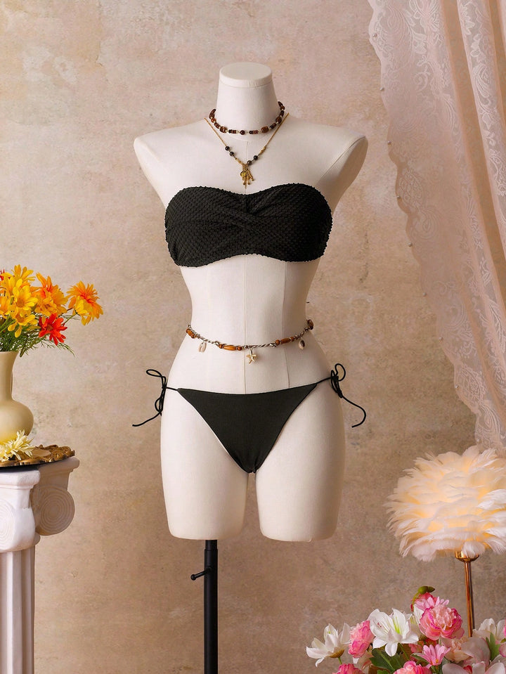 Sutien de baie SHEIN, negru