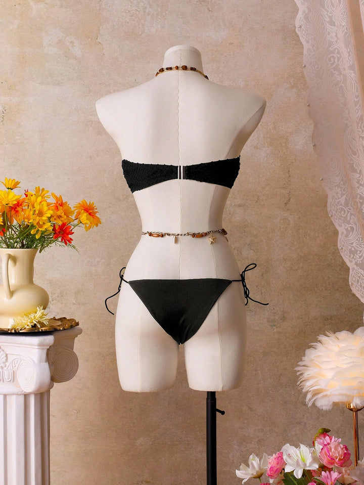 Sutien de baie SHEIN, negru