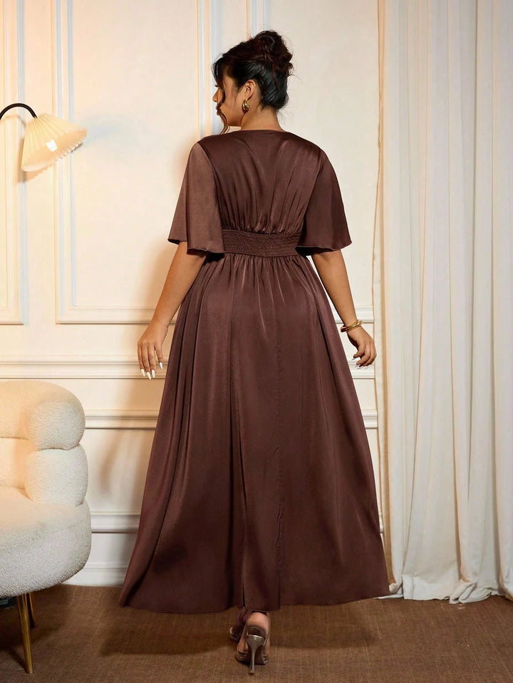 Rochie maxi SHEIN, maro