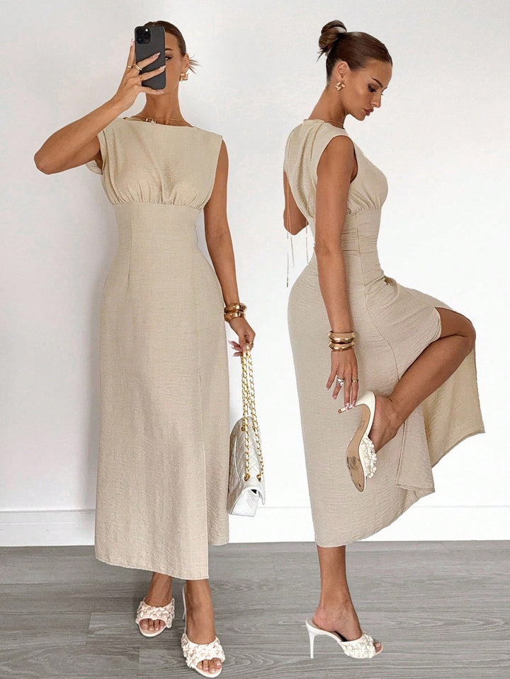 Rochie maxi SHEIN, portocaliu