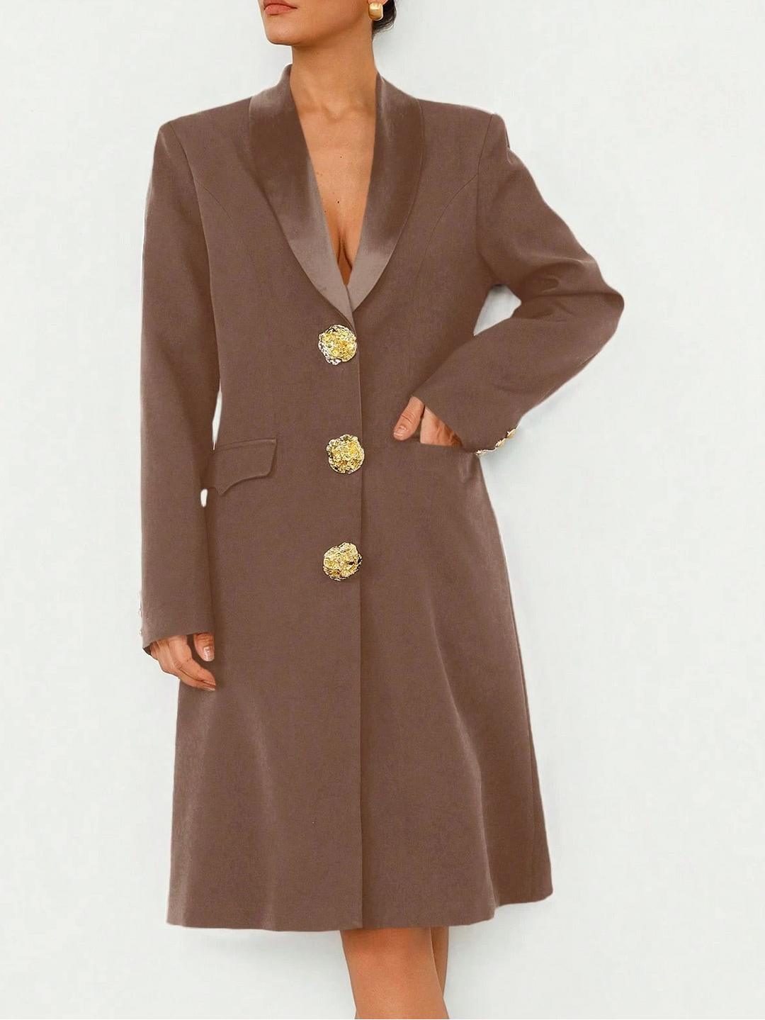Rochie tip sacou Shein, maro