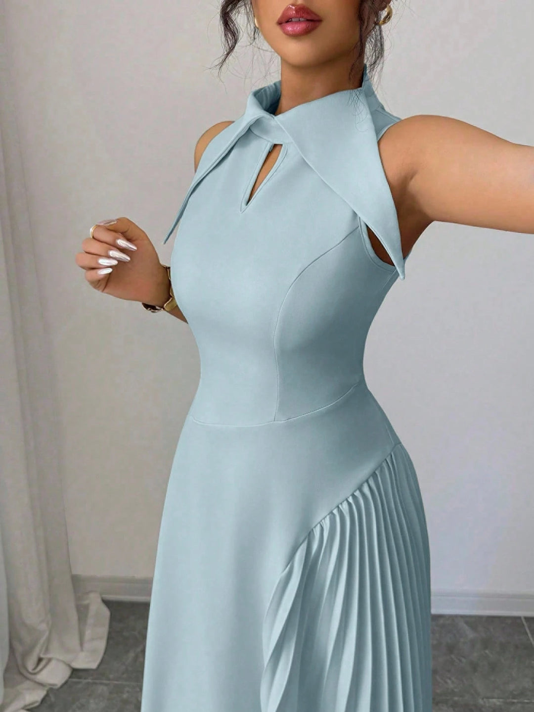 SHEIN maxi ruha, kék