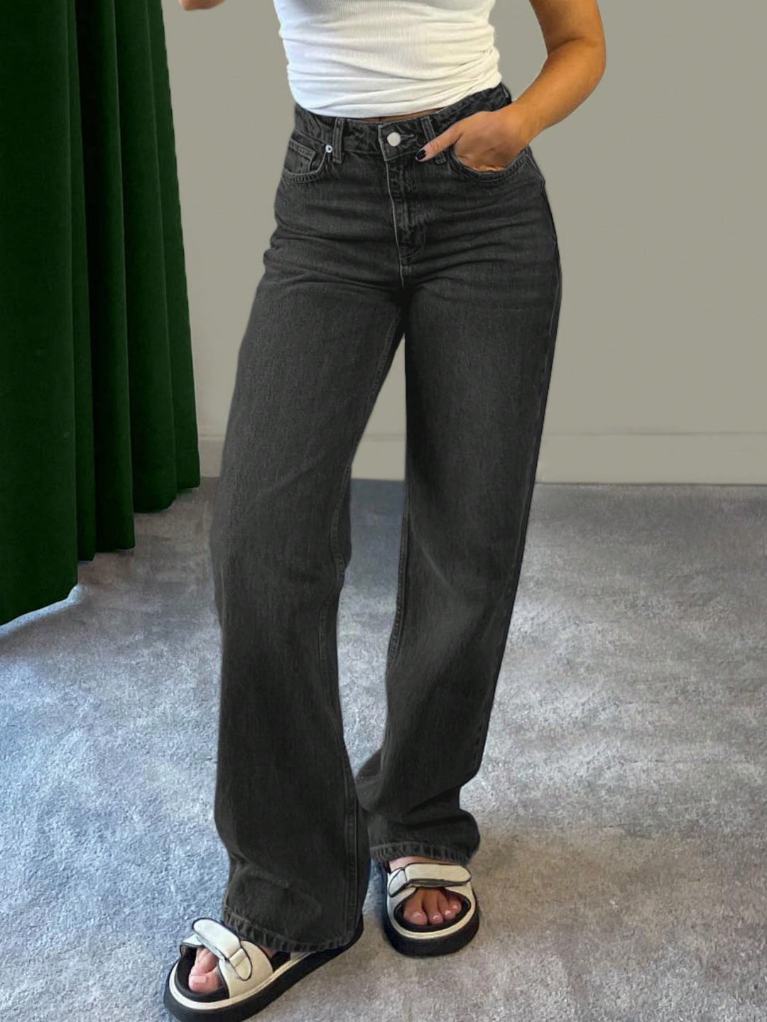Jeans SHEIN, fekete