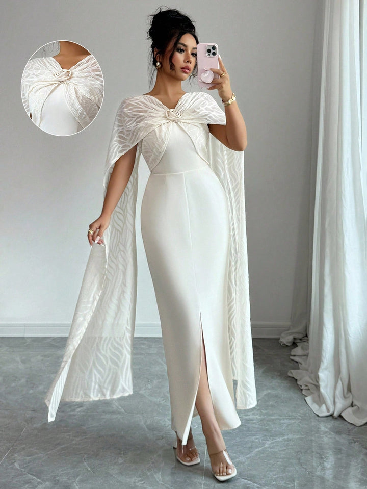 Rochie maxi SHEIN, bej