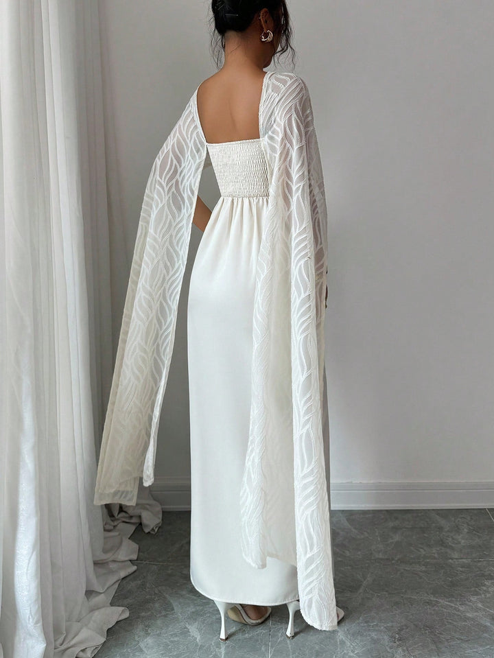 Rochie maxi SHEIN, bej