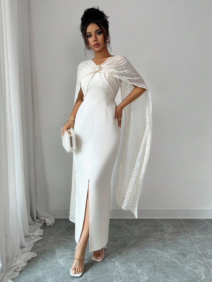 Rochie maxi SHEIN, bej