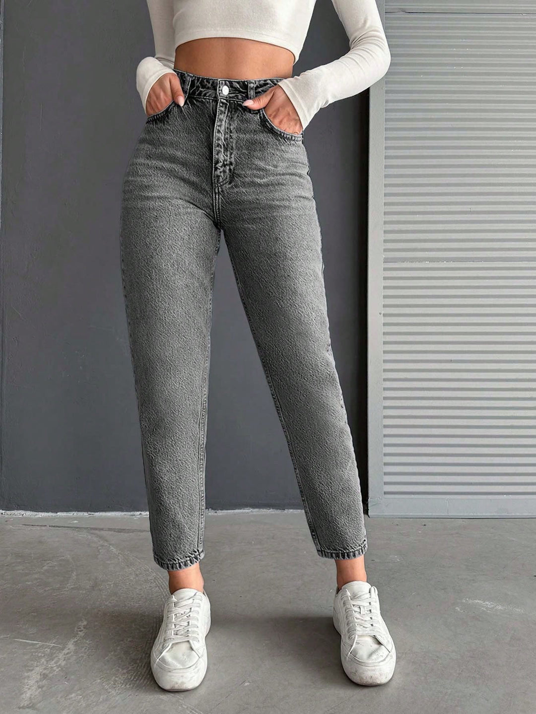 Jeans SHEIN, gri