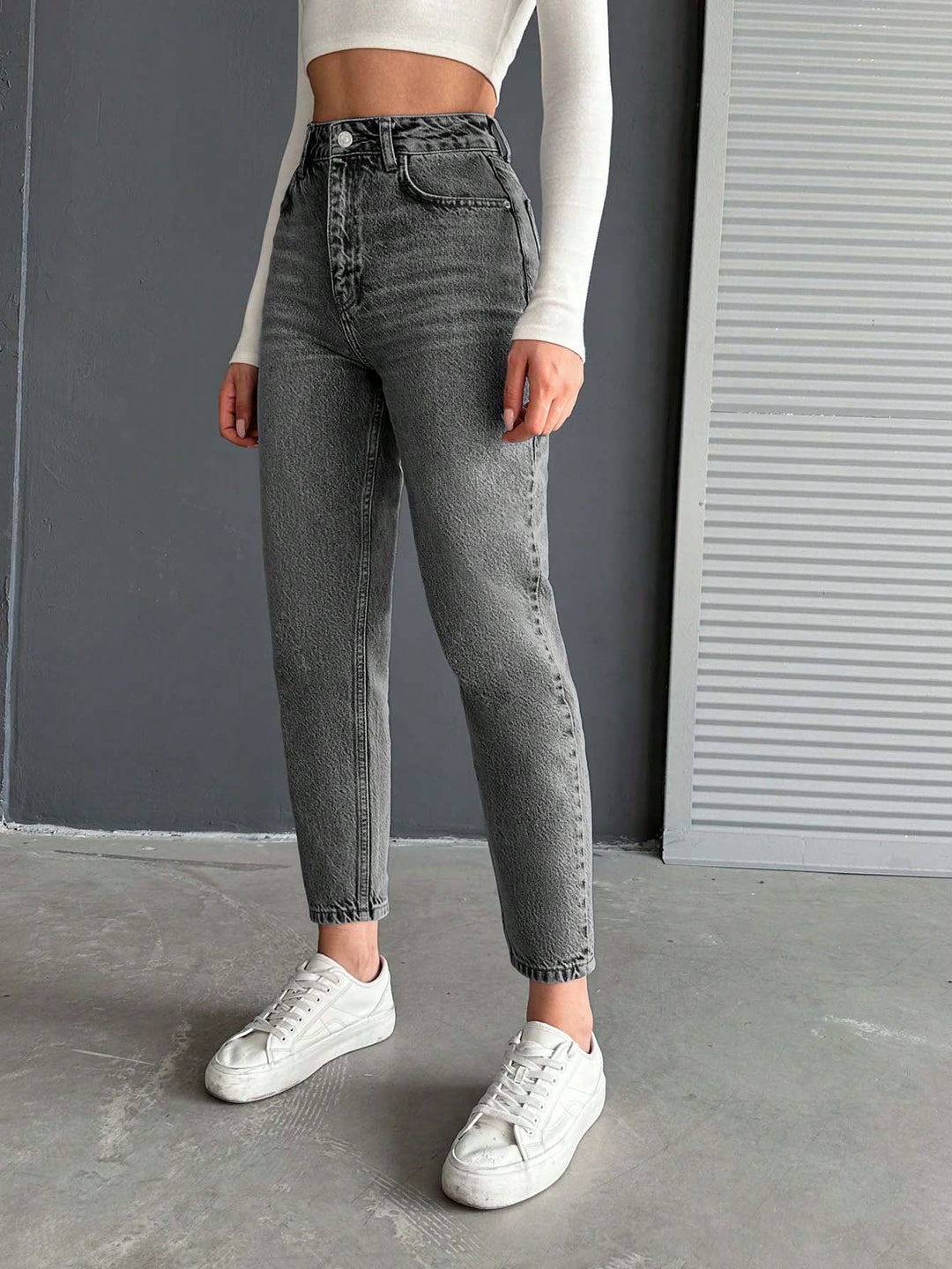 Jeans SHEIN, gri