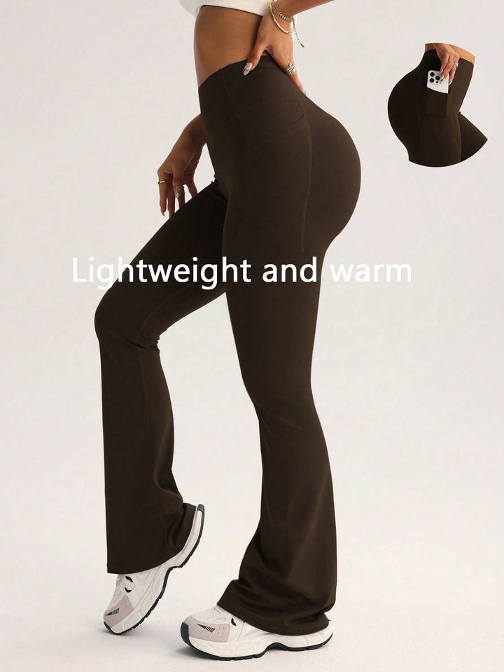 Pantaloni SHEIN, maro