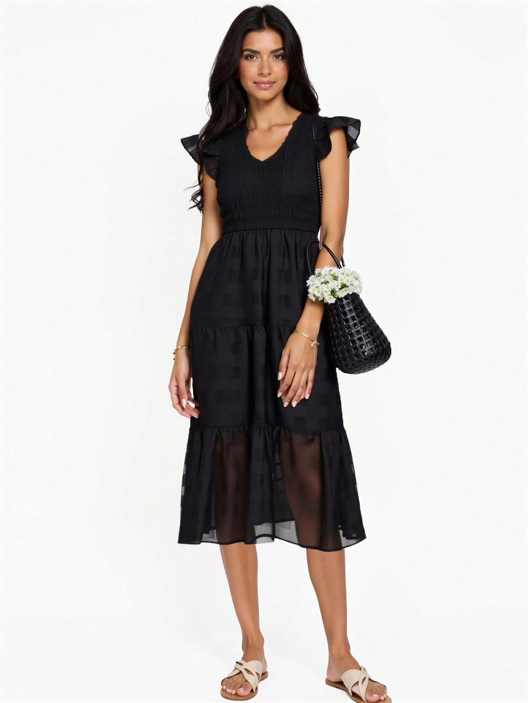Rochie midi SHEIN, negru