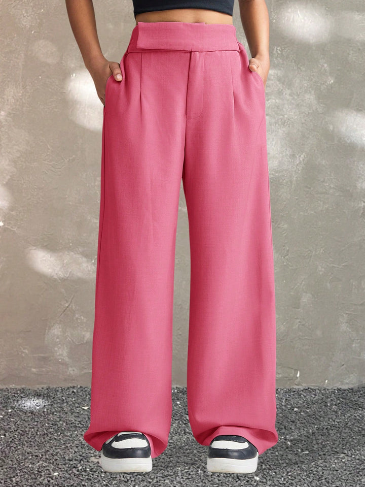 Pantaloni SHEIN, roz