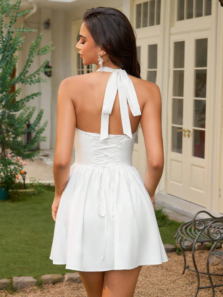 Rochie scurtă SHEIN, alb