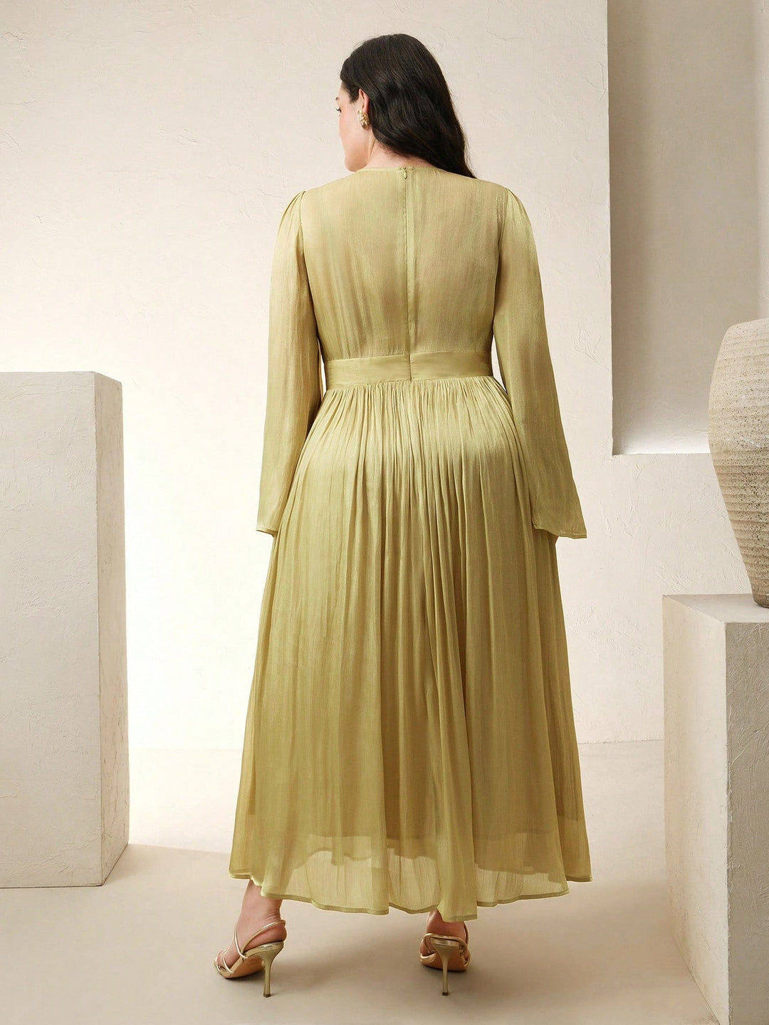 SHEIN maxi ruha, zöld