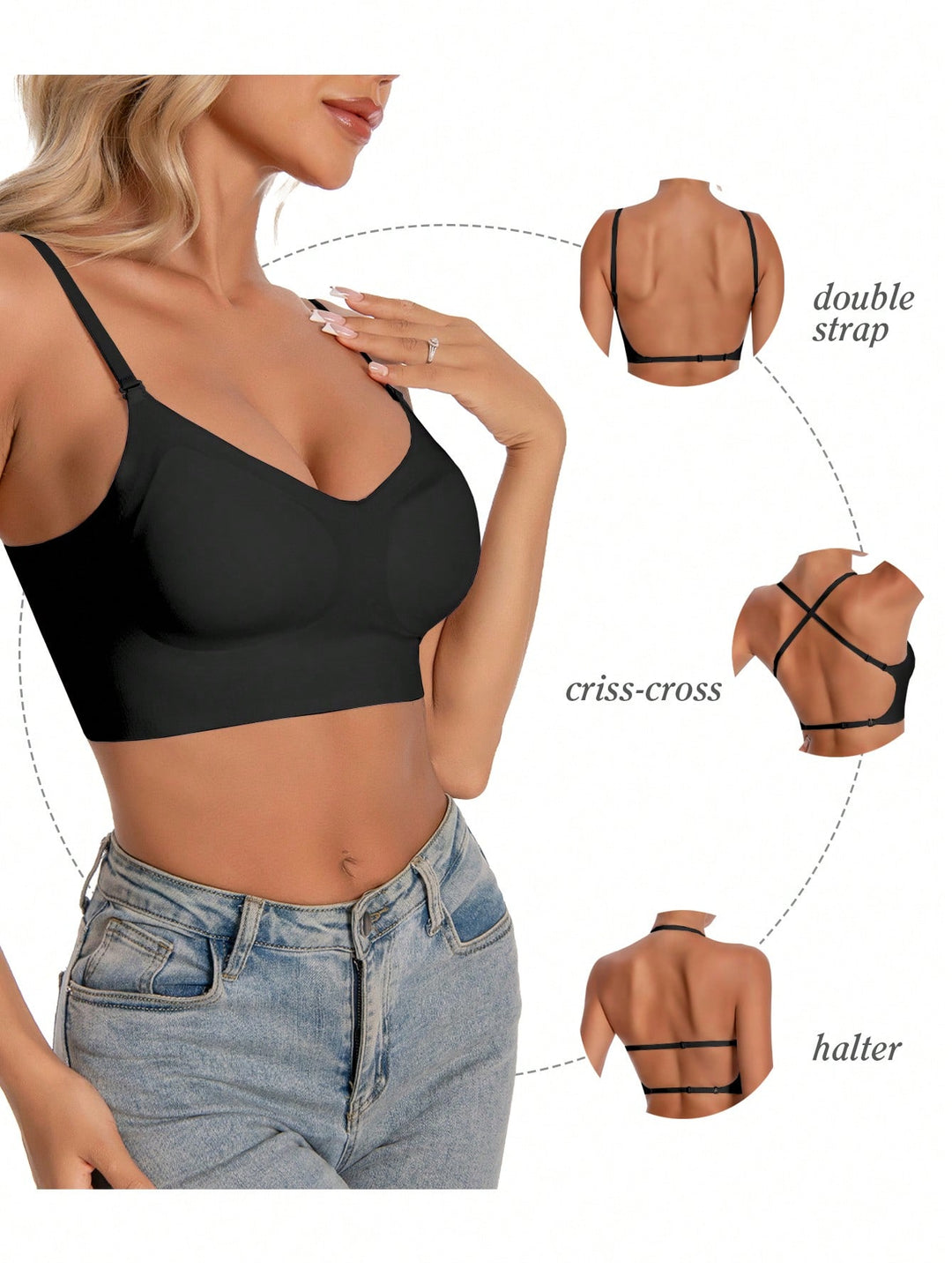 Sutien SHEIN, negru