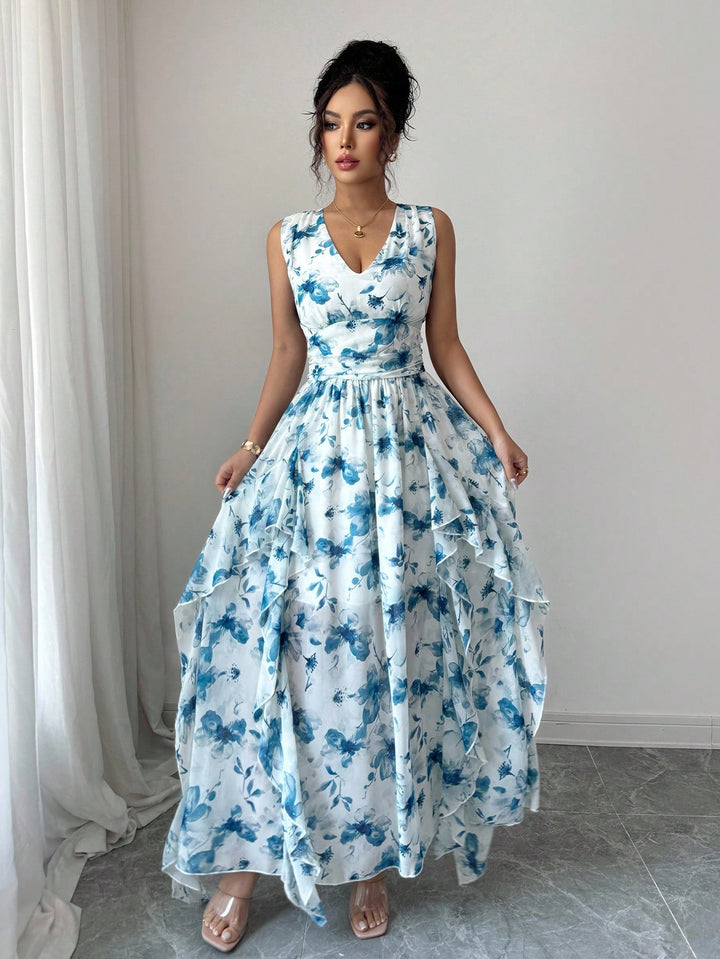 Rochie maxi SHEIN, albastru