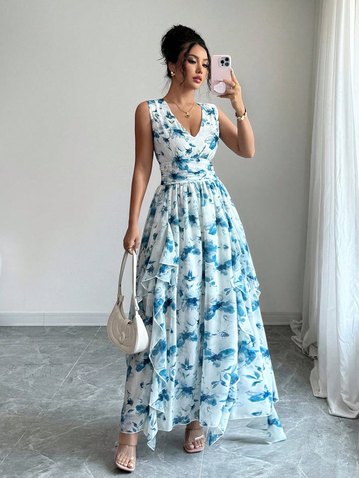 Rochie maxi SHEIN, albastru