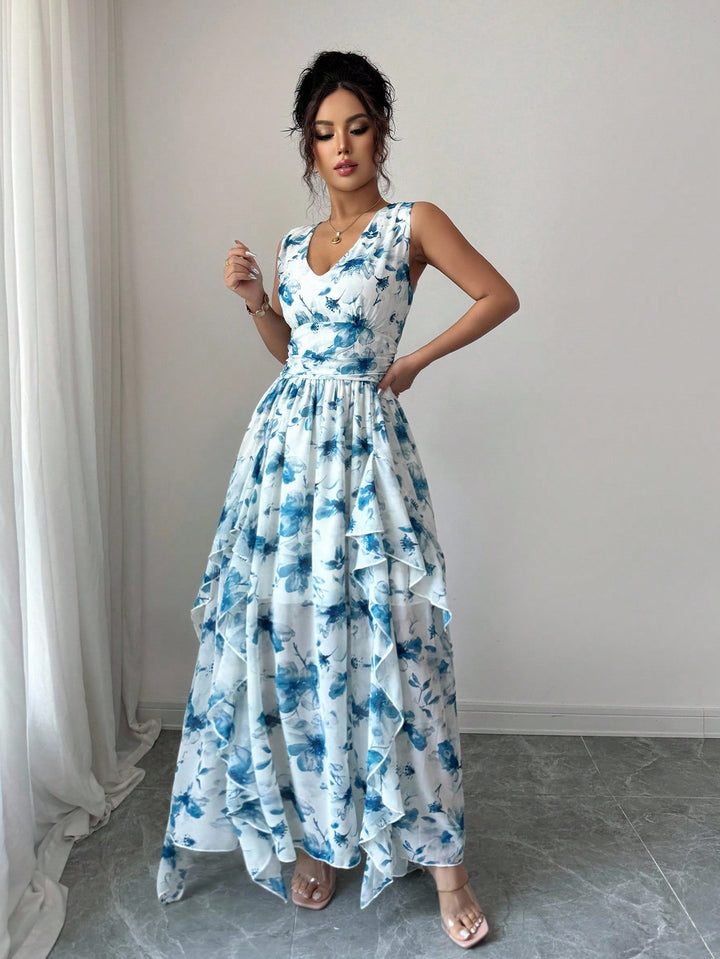 Rochie maxi SHEIN, albastru