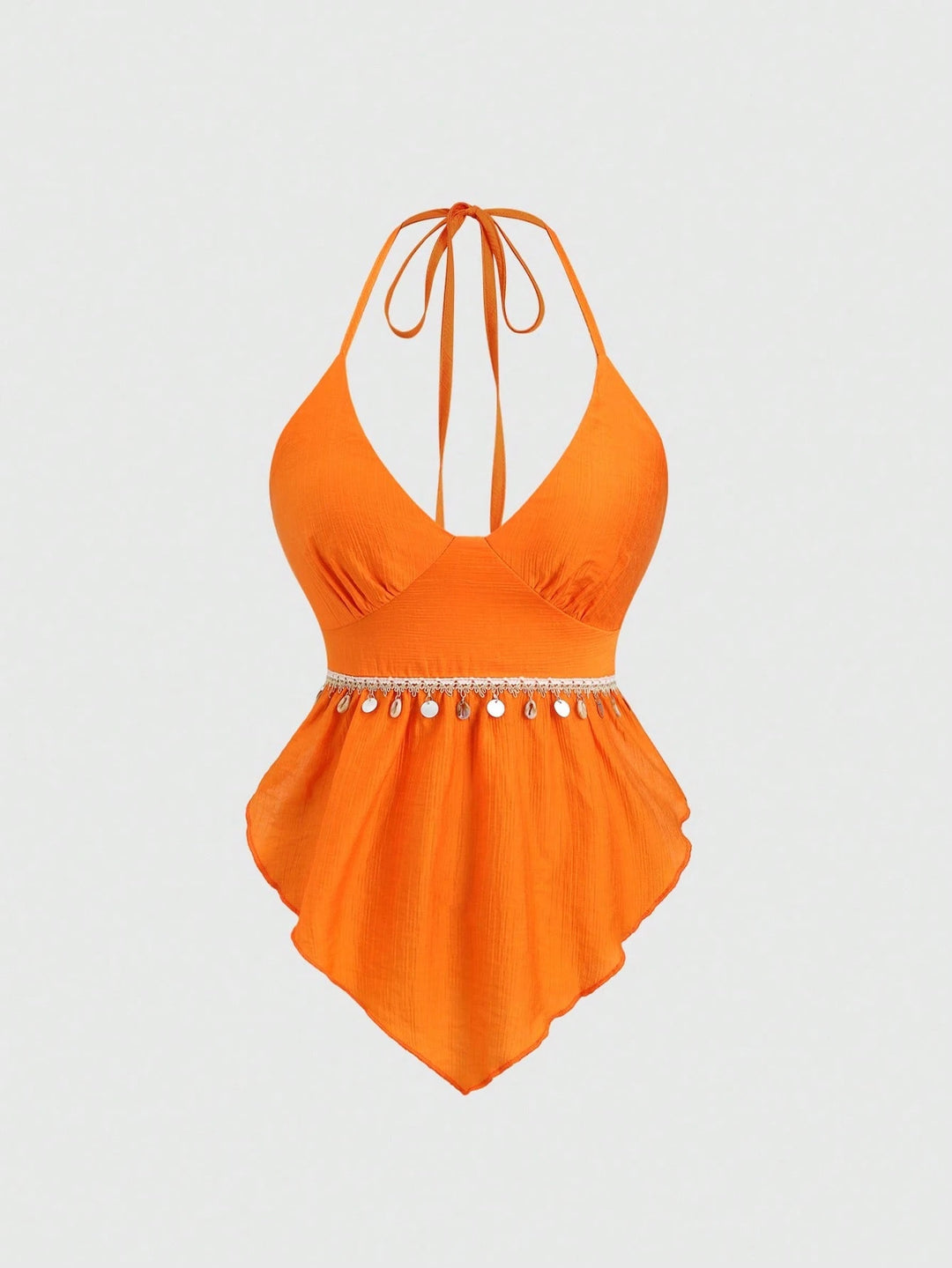 Top SHEIN, portocaliu