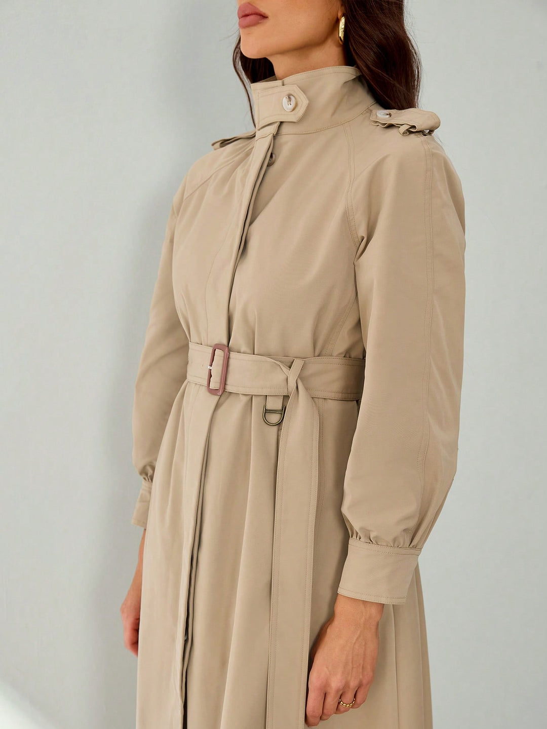 Trench SHEIN, kaki