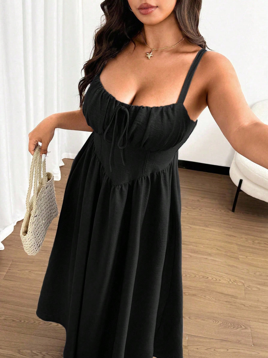 Rochie maxi SHEIN, negru