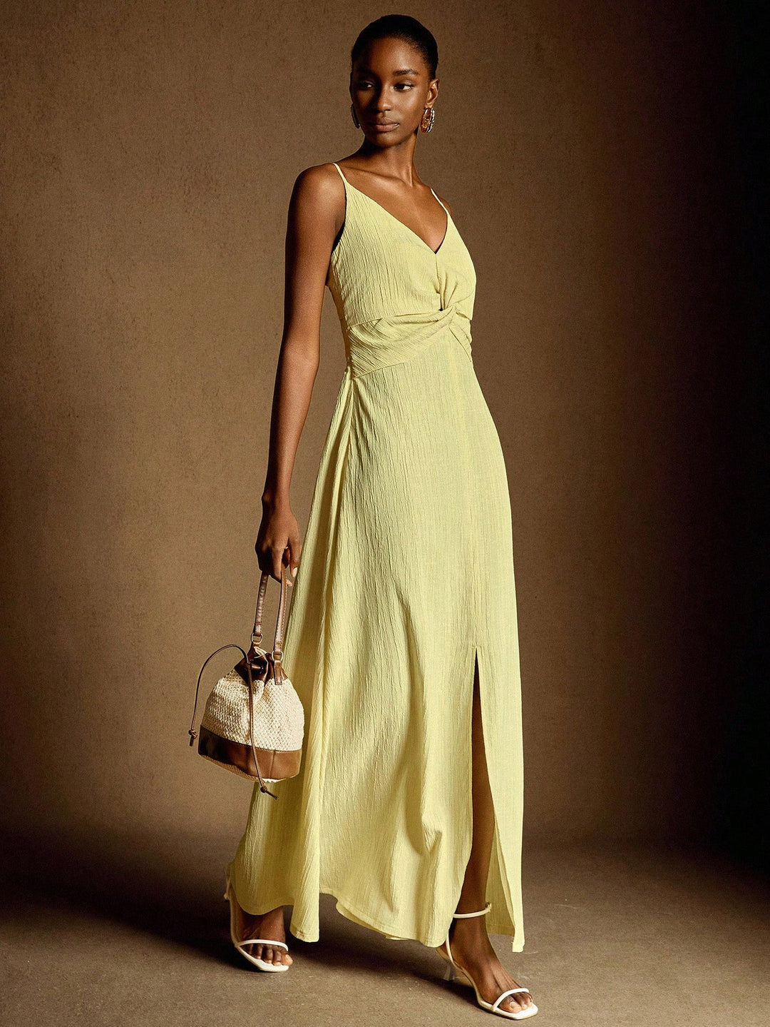 Rochie maxi SHEIN, galben