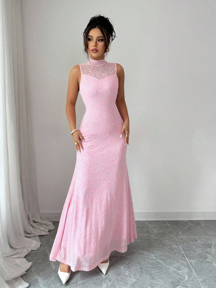 Rochie maxi SHEIN, roz