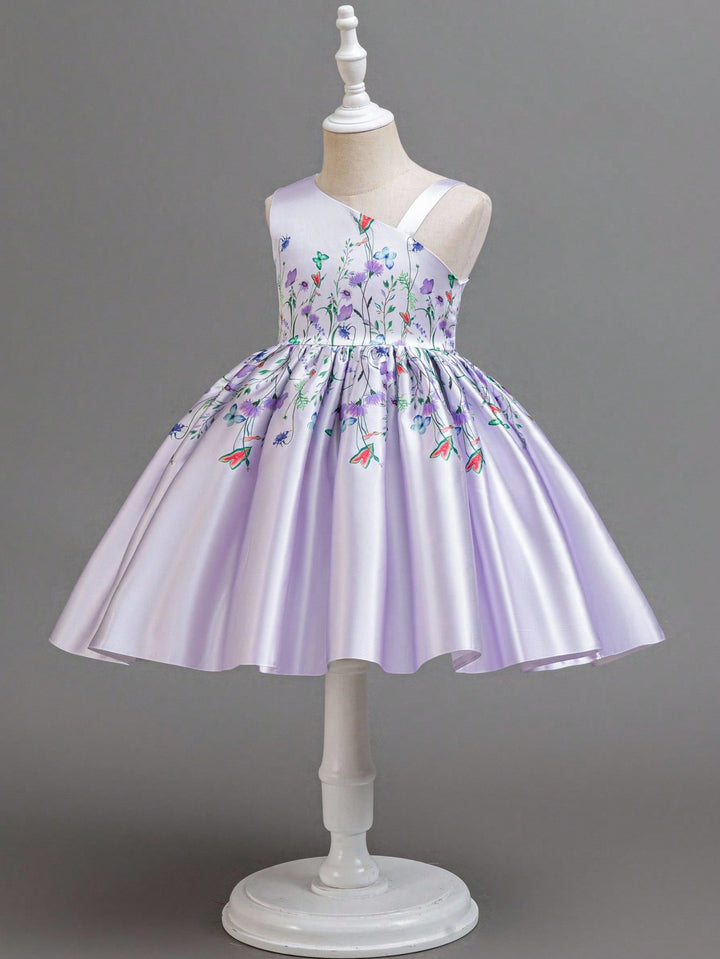 Rochie de ocazie pentru copii SHEIN, mov
