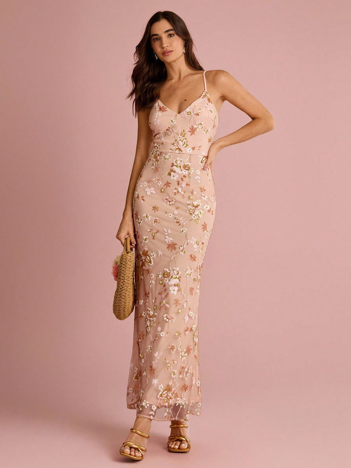 Rochie maxi SHEIN, portocaliu