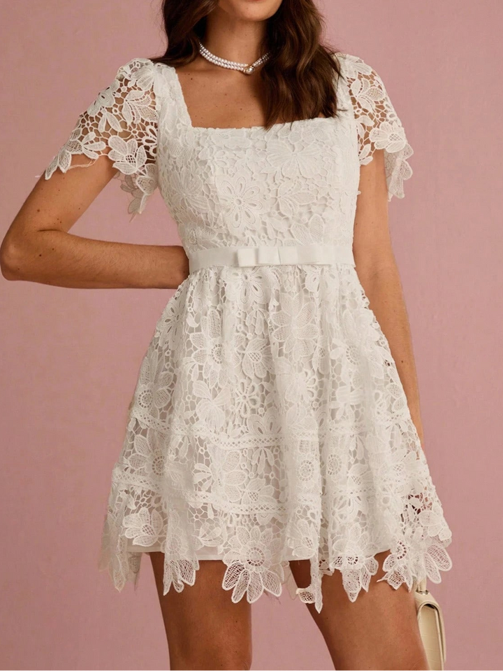 Rochie mini SHEIN, alb