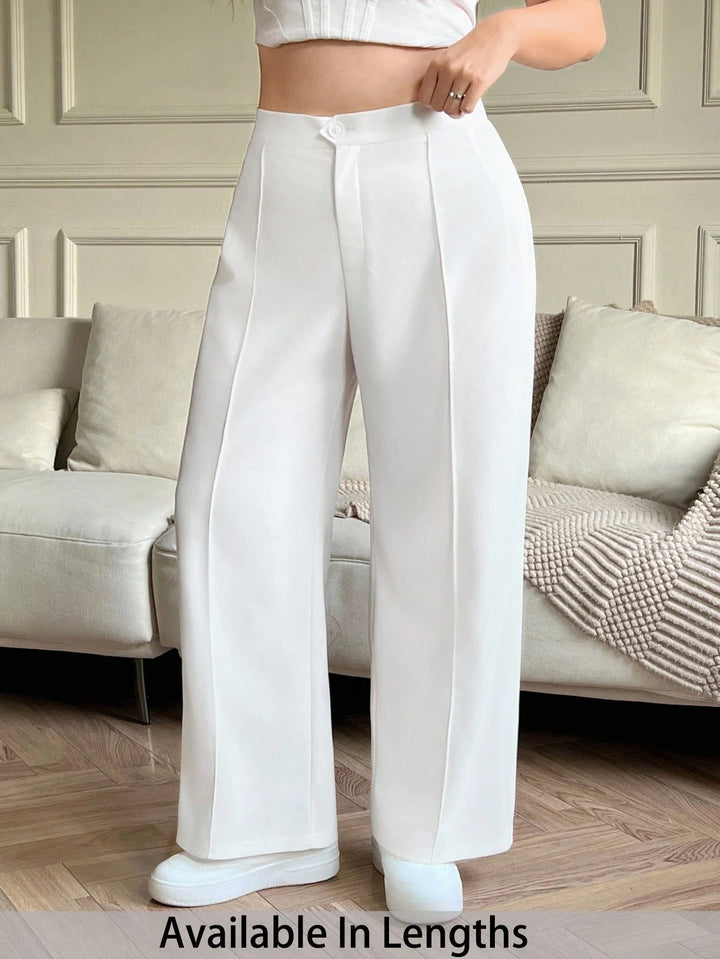 Pantaloni SHEIN, alb