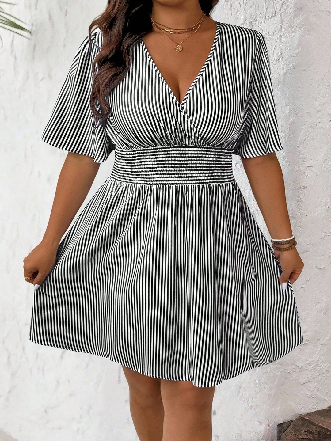 Shein Curve+ miniruha, vegyes színek