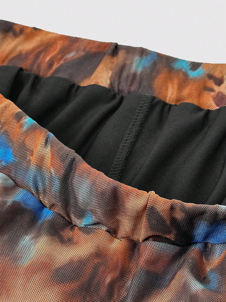 Fustă pantalon Shein, mix culori