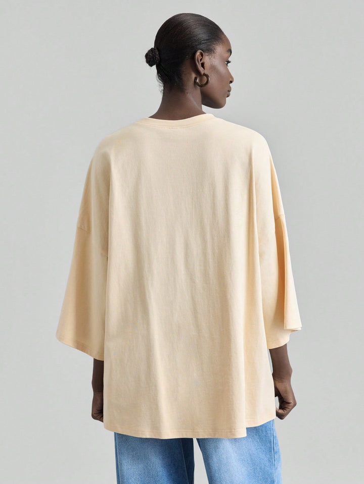 Tricou SHEIN, bej