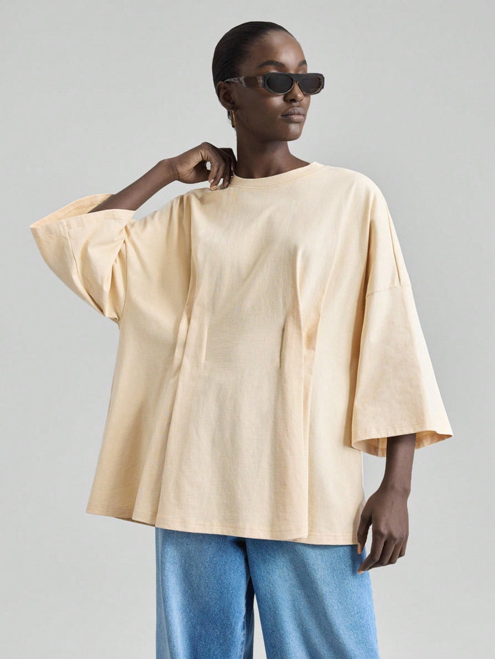 Tricou SHEIN, bej