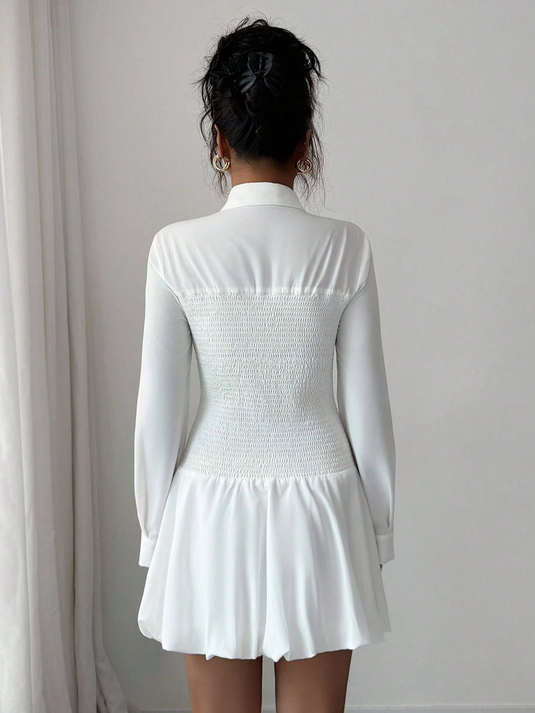 Rochie mini SHEIN, alb
