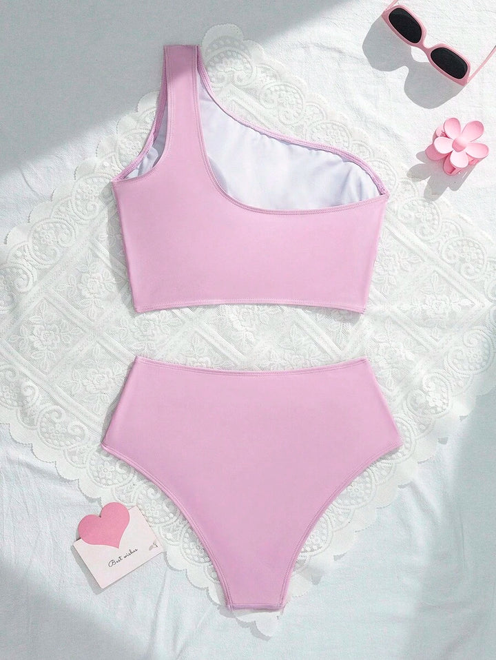 Costum de baie SHEIN, roz