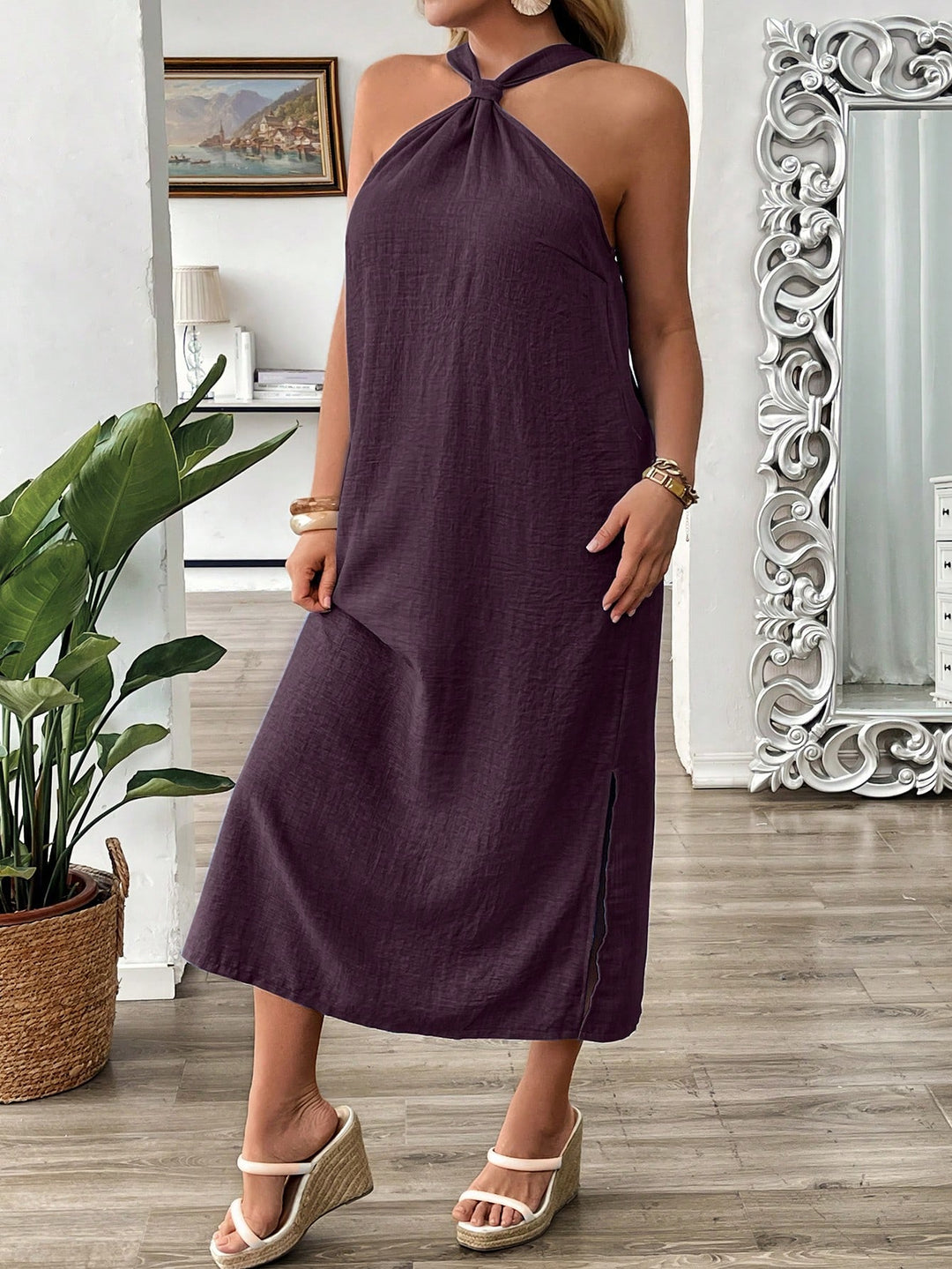 Rochie midi SHEIN, mov