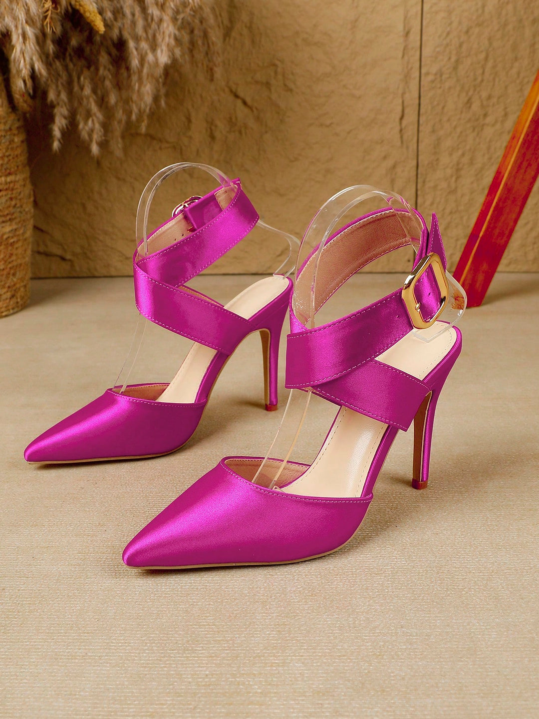 Pantofi cu toc SHEIN, roz