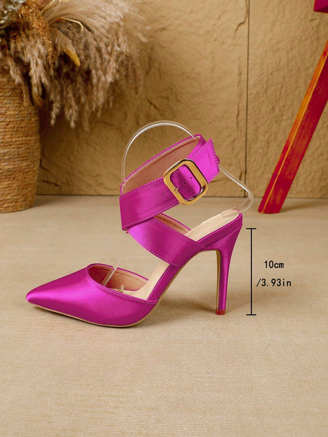 Pantofi cu toc SHEIN, roz