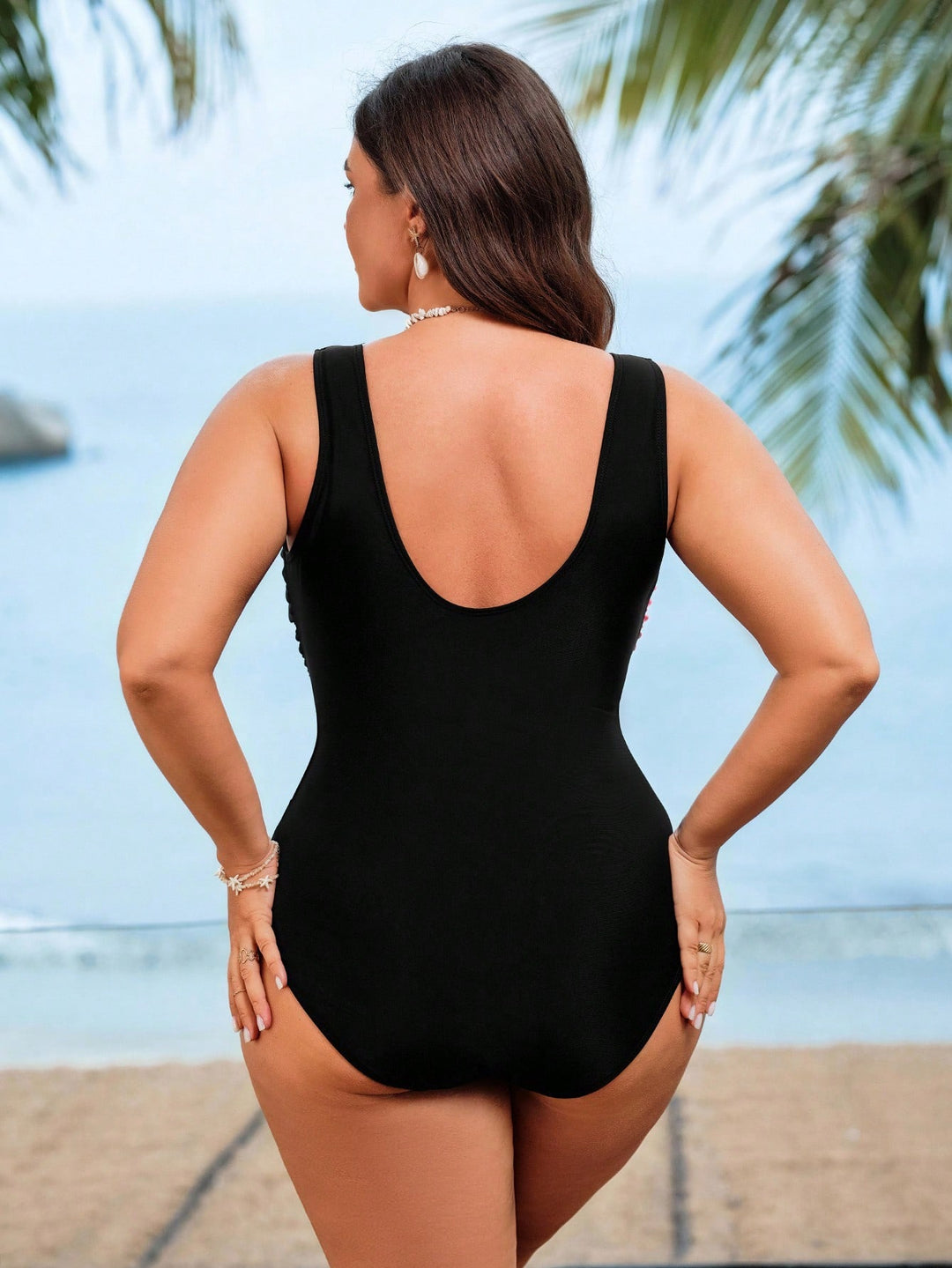 Costum de baie SHEIN, albastru