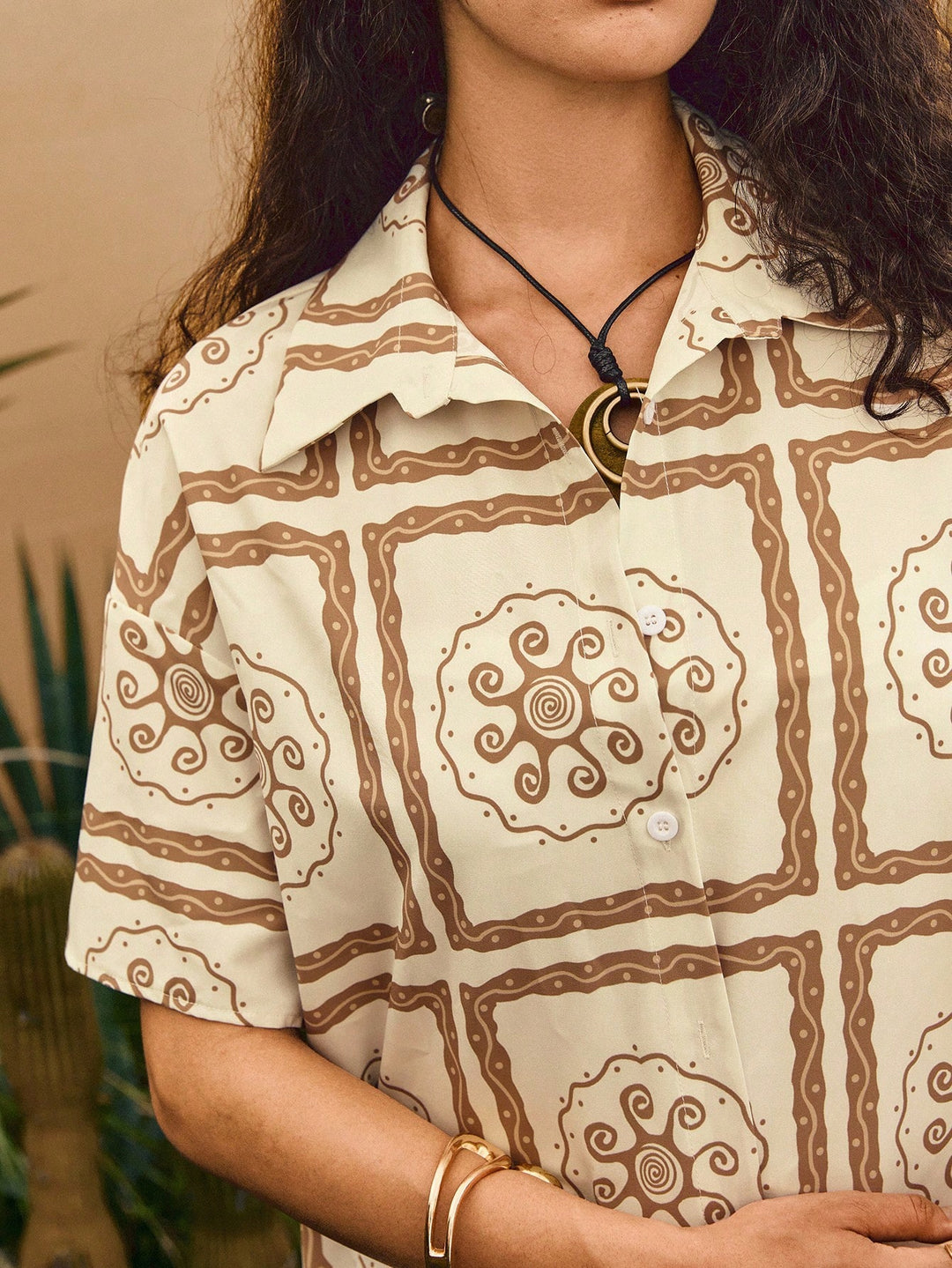 Kimono SHEIN, khaki