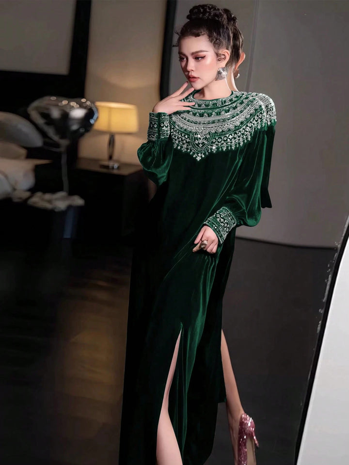 Rochie maxi SHEIN, verde