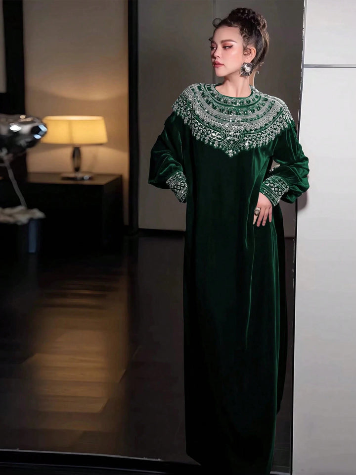 Rochie maxi SHEIN, verde