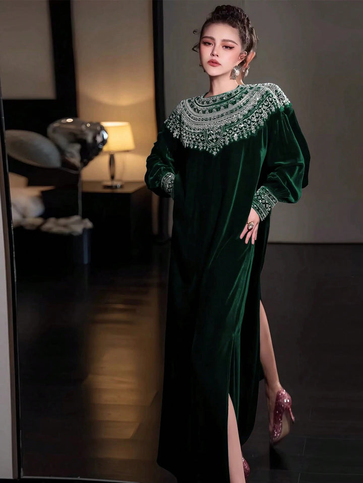 Rochie maxi SHEIN, verde